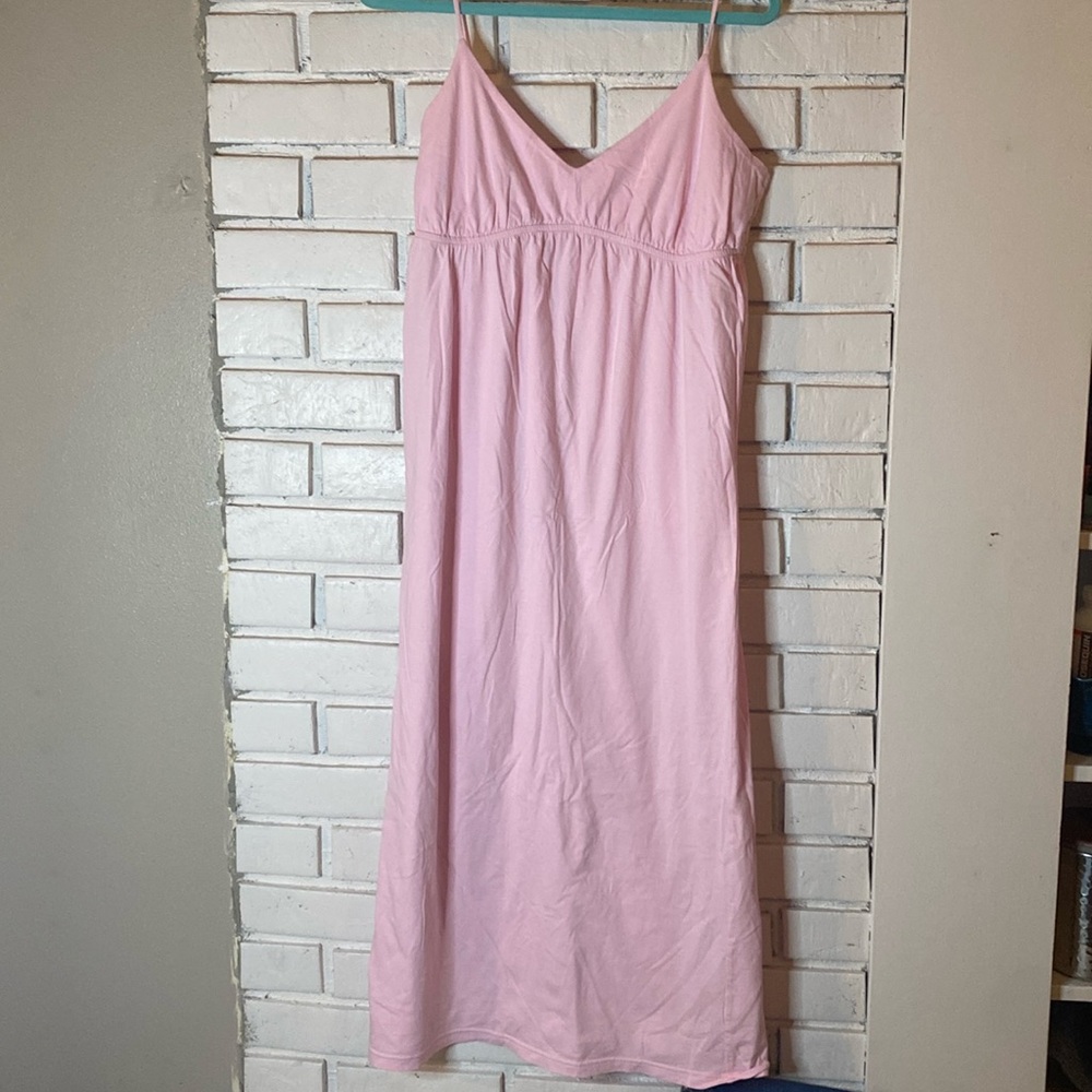 Garnet Hill baby pink long nightgown